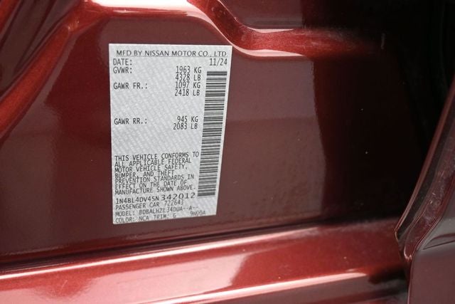 2025 Nissan Altima 2.5 SV