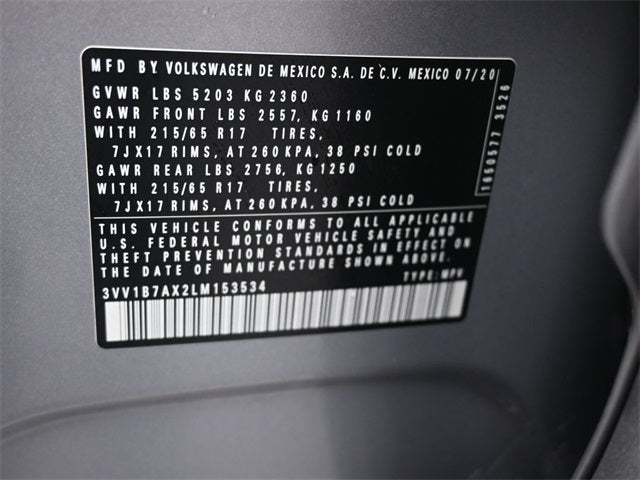 2020 Volkswagen Tiguan 2.0T S