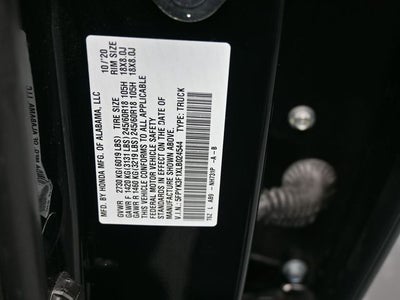 2020 Honda Ridgeline Sport