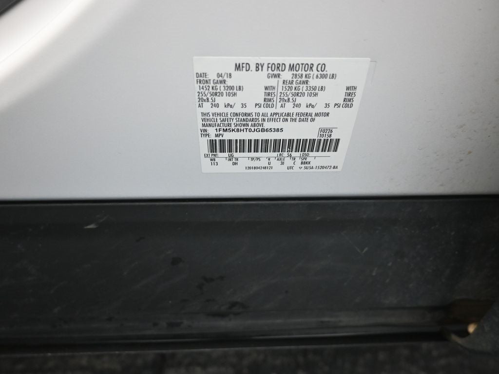 2018 Ford Explorer Platinum