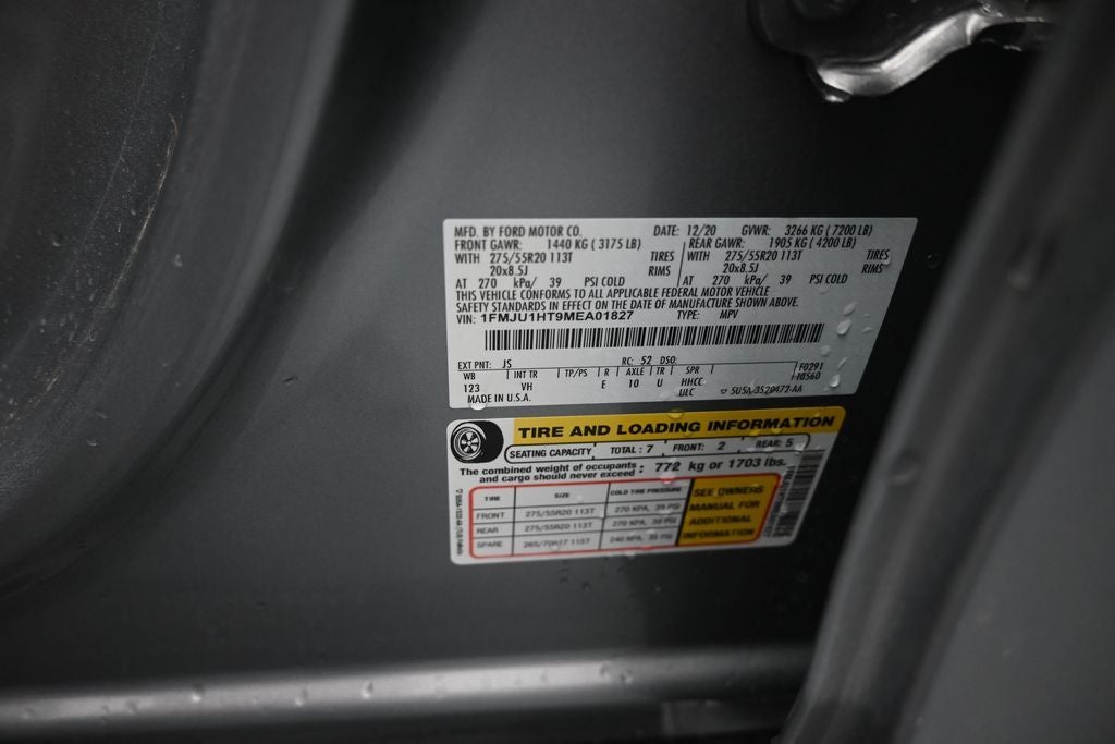 2021 Ford Expedition XLT 302A Package Roof