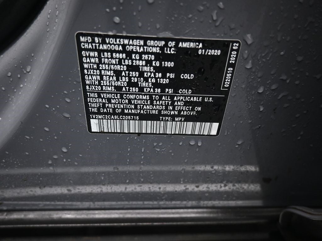 2020 Volkswagen Atlas Cross Sport 2.0T SEL 4Motion