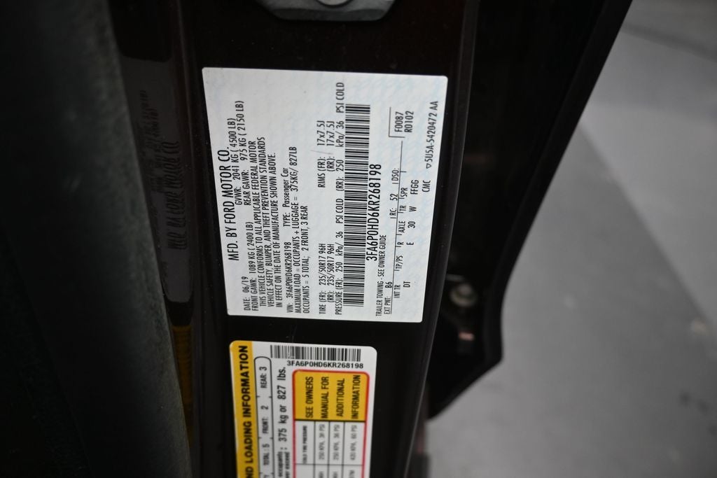 2019 Ford Fusion SE