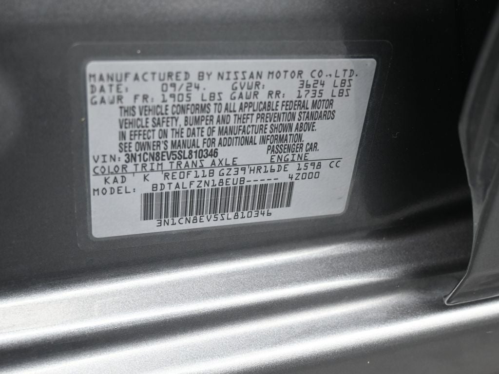 2025 Nissan Versa 1.6 SV