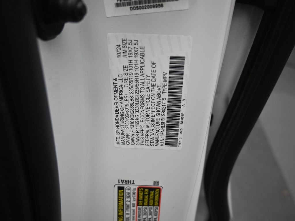 2025 Honda Odyssey Touring