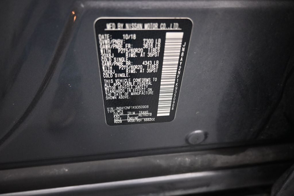 2019 Nissan Armada Platinum