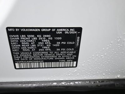 2024 Volkswagen Atlas 2.0T SEL Premium R-Line