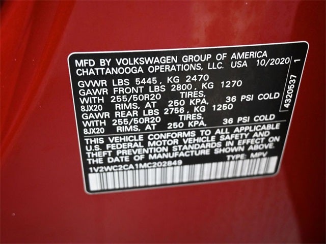 2021 Volkswagen Atlas Cross Sport 2.0T SE w/Technology