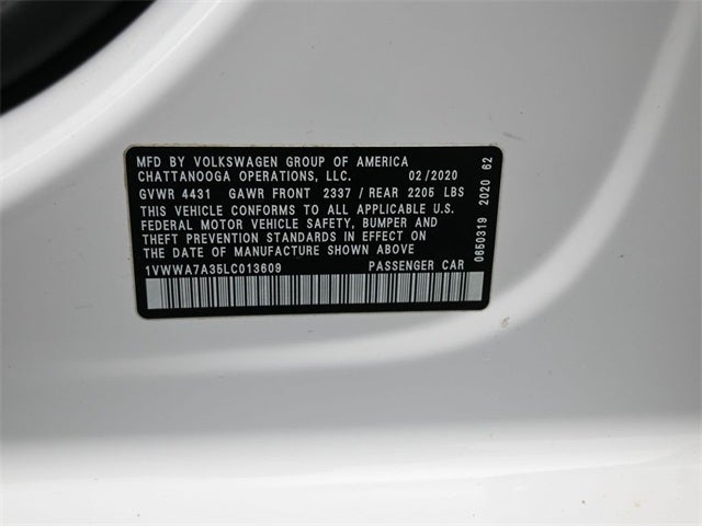 2020 Volkswagen Passat 2.0T SE