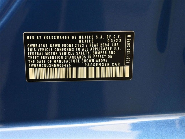 2022 Volkswagen Jetta 1.5T SE