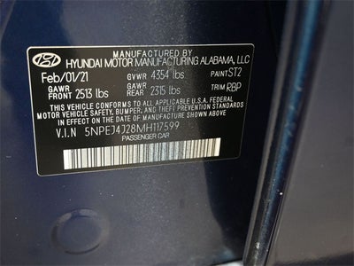 2021 Hyundai Sonata SEL Plus