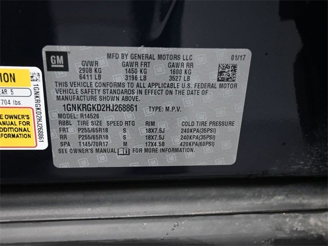 2017 Chevrolet Traverse LT 1LT