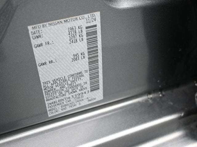 2025 Nissan Altima 2.5 SV