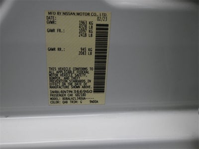 2023 Nissan Altima 2.5 SV