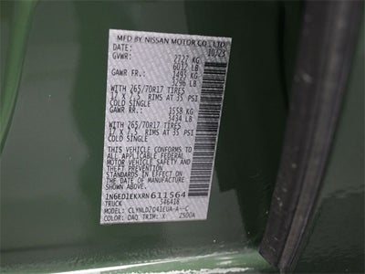 2024 Nissan Frontier PRO-4X