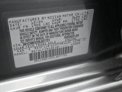 2025 Nissan Versa 1.6 SV