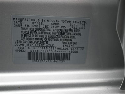 2023 Nissan Versa 1.6 SV