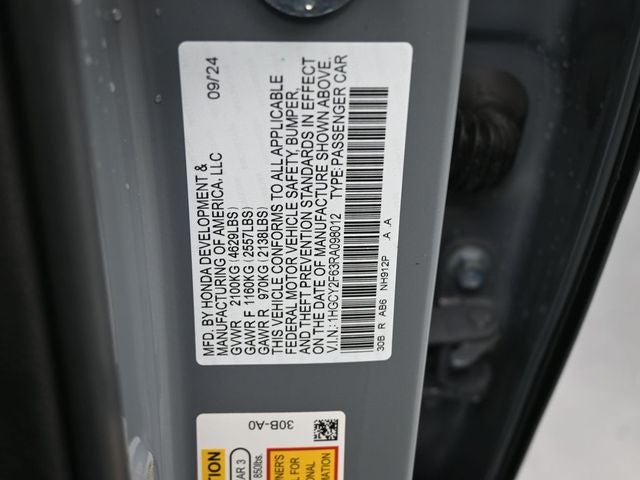 2024 Honda Accord Hybrid EX-L