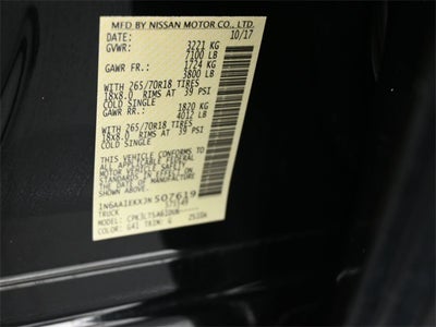 2018 Nissan Titan SV