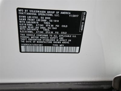 2018 Volkswagen Atlas SEL