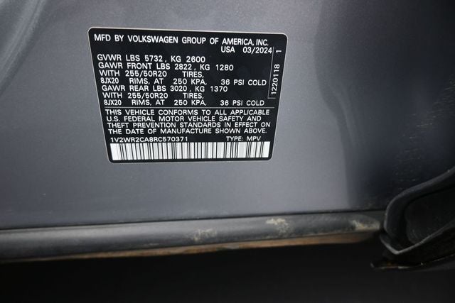 2024 Volkswagen Atlas 2.0T SE w/Technology