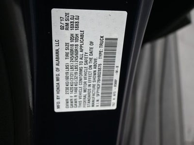 2017 Honda Ridgeline RTL-E