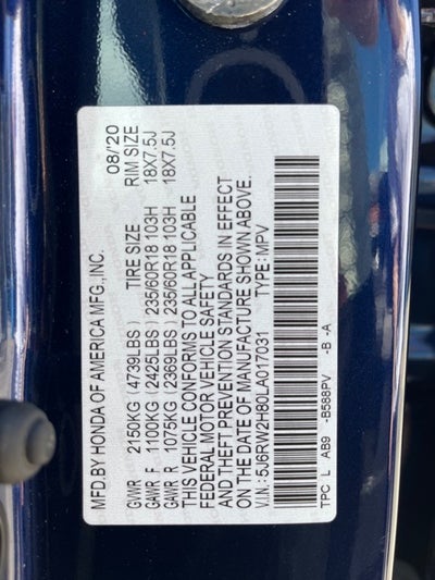 2020 Honda CR-V EX-L