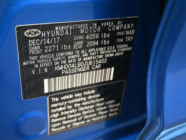 2018 Hyundai Elantra Sport