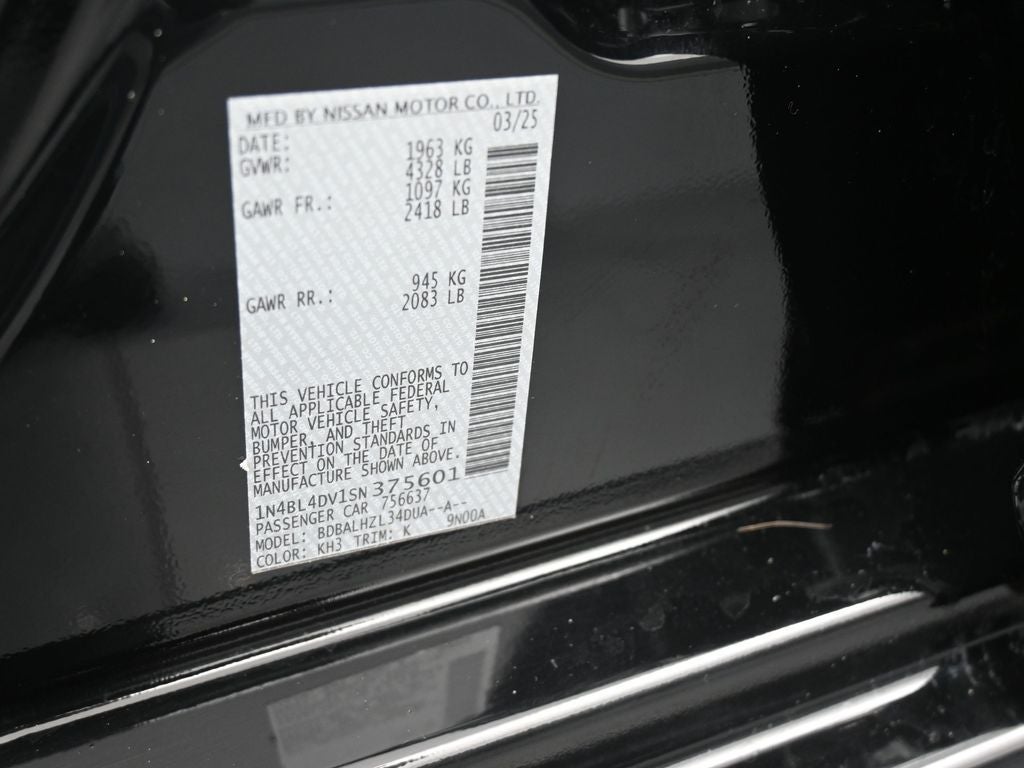 2025 Nissan Altima 2.5 SV