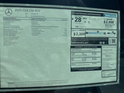 2025 Mercedes-Benz GLB GLB 250