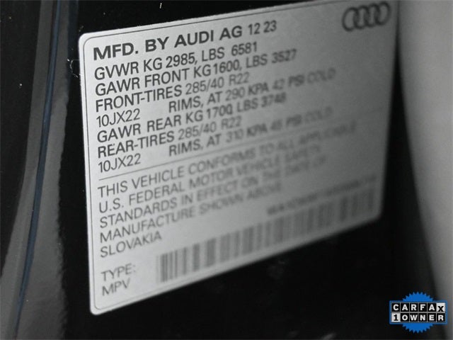 2024 Audi SQ8 4.0T Prestige quattro