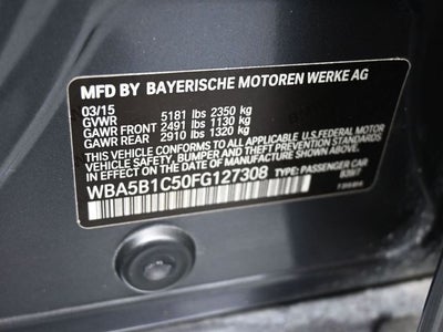 2015 BMW 5 Series 535i