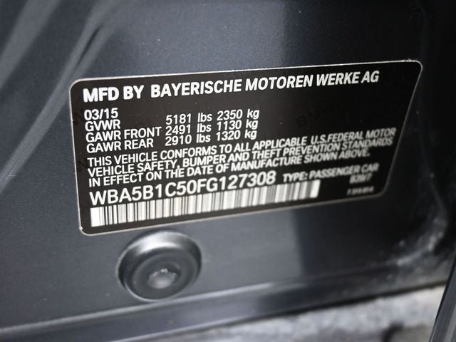 2015 BMW 5 Series 535i