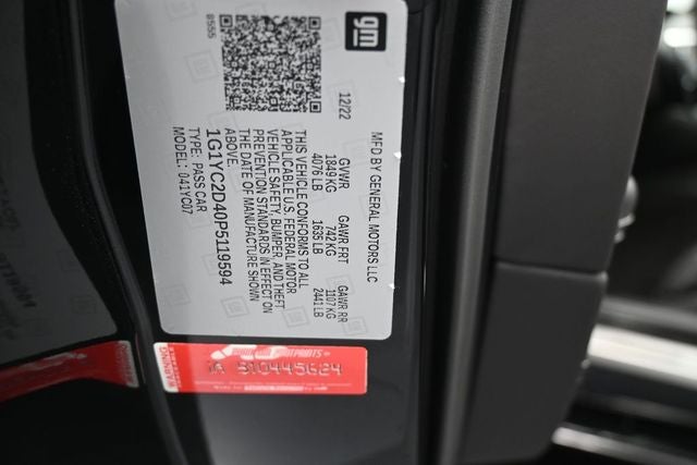 2023 Chevrolet Corvette Stingray Z51 3LT