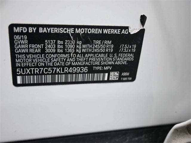 2019 BMW X3 sDrive30i