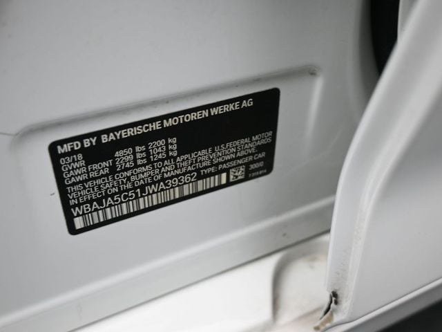 2018 BMW 5 Series 530i