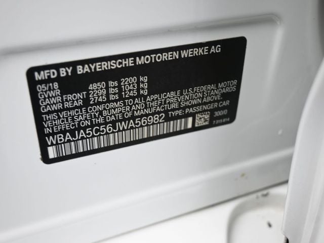 2018 BMW 5 Series 530i