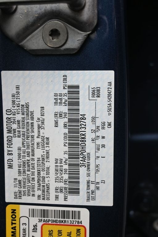 2019 Ford Fusion SE
