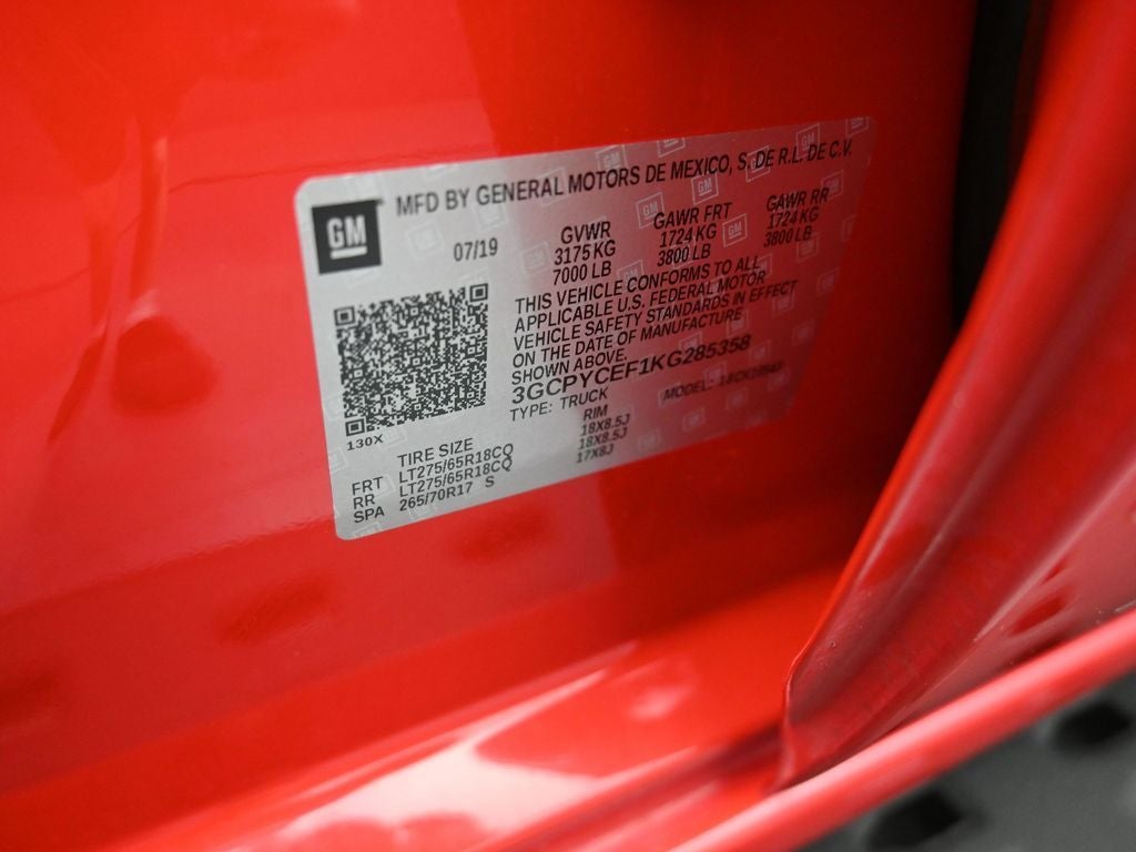 2019 Chevrolet Silverado 1500 Custom Trail Boss