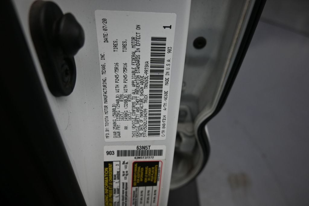 2020 Toyota Tacoma SR