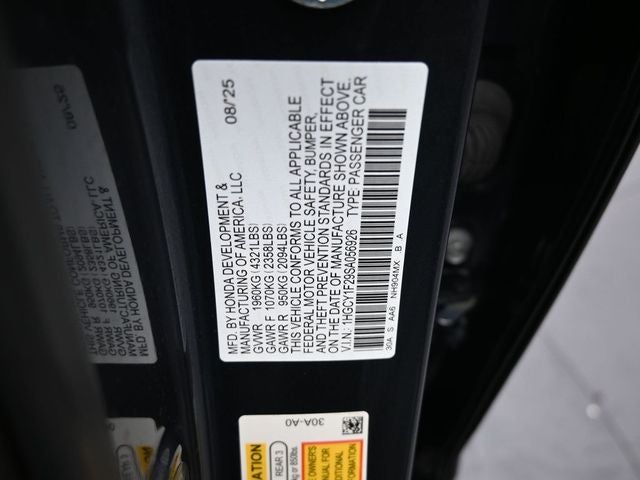 2025 Honda Accord LX Certified