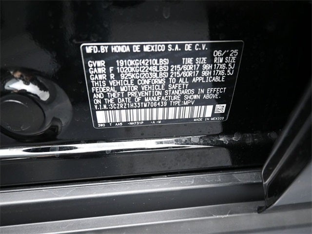 2026 Honda HR-V LX Certified