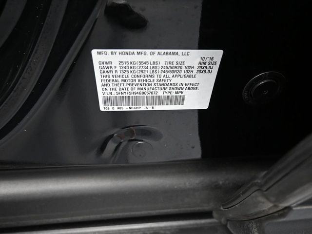 2016 Honda Pilot Touring