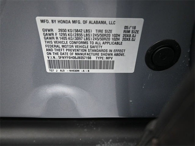 2018 Honda Pilot Elite