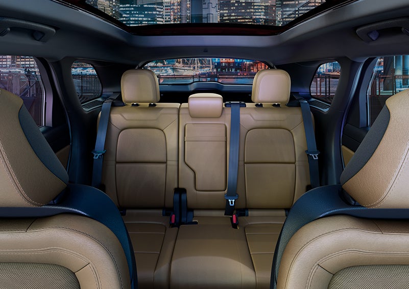 The spaciousness of the second row of the 2023 Lincoln Corsair® SUV is shown. | Doggett Lincoln of Beaumont in Beaumont TX