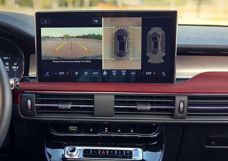 The large center touchscreen of a 2023 Lincoln Corsair® SUV is shown. | Doggett Lincoln of Beaumont in Beaumont TX
