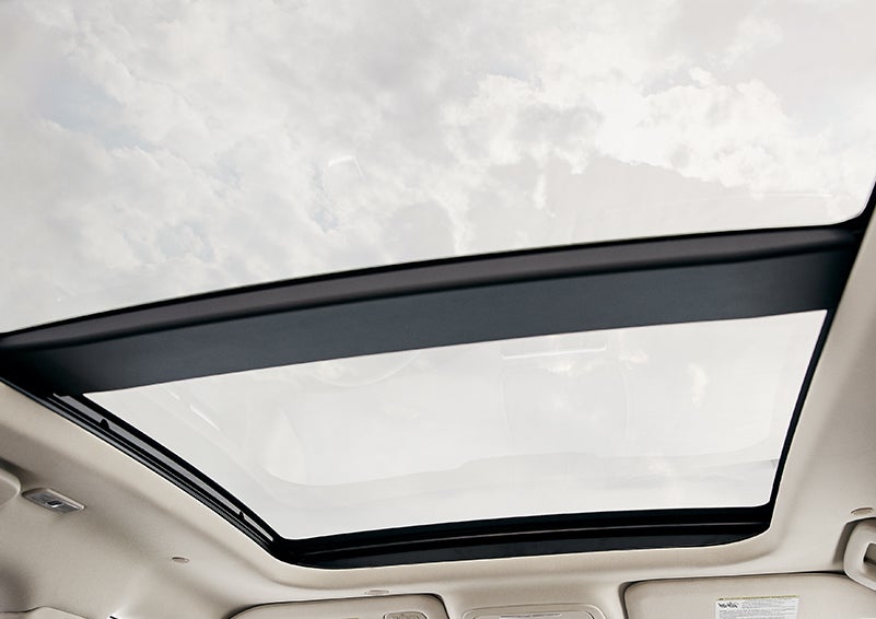 The available panoramic Vista Roof® is shown from inside a 2023 Lincoln Corsair® SUV. | Doggett Lincoln of Beaumont in Beaumont TX
