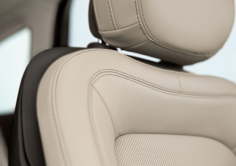 Fine craftsmanship is shown through a detailed image of front-seat stitching. | Doggett Lincoln of Beaumont in Beaumont TX
