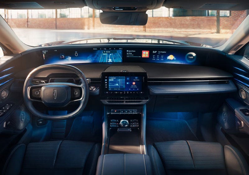 The panoramic display is shown in a 2025 Lincoln Nautilus® SUV. | Doggett Lincoln of Beaumont in Beaumont TX